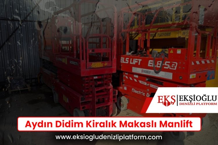 Aydın Didim Kiralık Makaslı Manlift